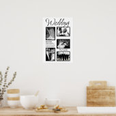 20"x30" 5スロットのパーソナライズされたCollage結婚 Montag ポスター (キッチン)