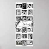 20"x50" 18スロットファミリパーソナライズされたコラージモンタグ ポスター (正面)