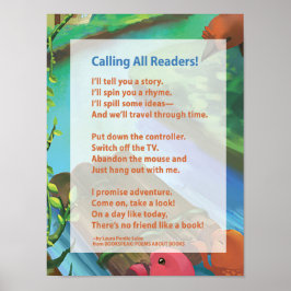 20 x 16 "Calling All Readers" Storytime Poster - 2 ポスター