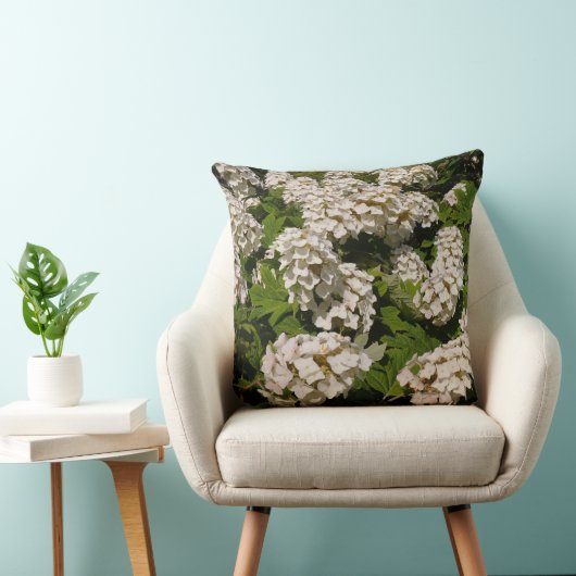 20'' x 20''オークリーフHydrangea クッション (椅子)