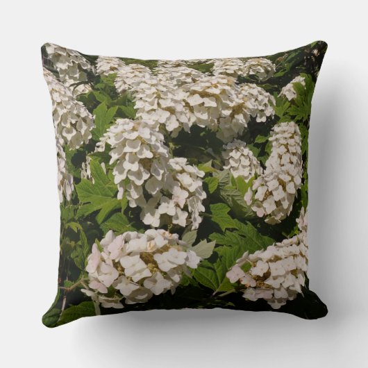 20'' x 20''オークリーフHydrangea クッション (裏面)