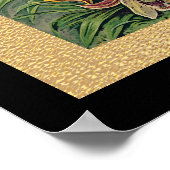 20 x 24ブラックおよび金ゴールド ポスター (角)