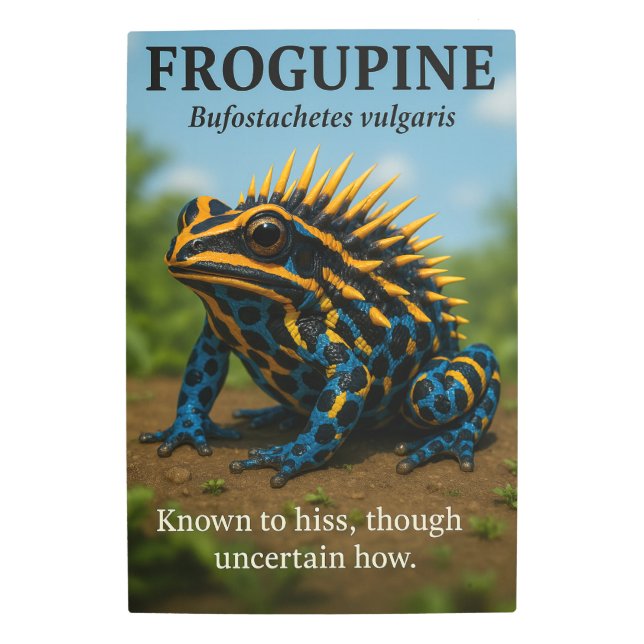 20" x 30" Frogupine Mashup メタルプリント (正面)