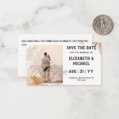 20 x BUDGET写真の日付パンパスグラストロピカ ノートカード (正面/裏面インサイチュ)