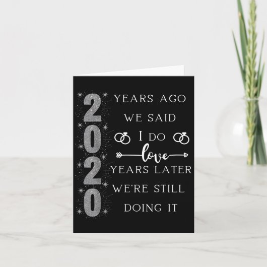 20 Year Wedding Anniversary. We Said I Do. We're S カード (正面)