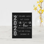 20 Year Wedding Anniversary. We Said I Do. We're S カード (黄色い花)