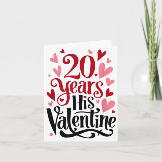 20 Years His Valentine _ Anniversary Couples Valen カード (正面)