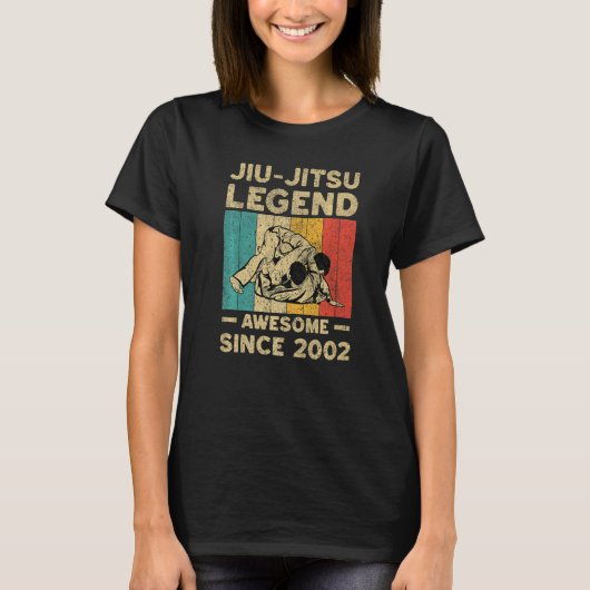 20 Years Old BJJ Jiu Jitsu Legend Awesome Since 20 Tシャツ (正面)