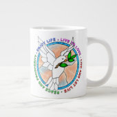 20ozジャイアントコーヒーマグ「PEACE DOVE」 ジャンボコーヒーマグカップ (右)