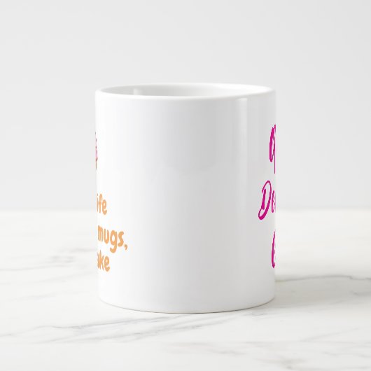 20oz大型マイクロ波マグカップのケーキ用マグカップレシピ ジャンボコーヒーマグカップ (正面)