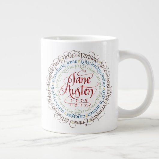 20oz Mug - Jane Austen時代劇の翻案 ジャンボコーヒーマグカップ (右)