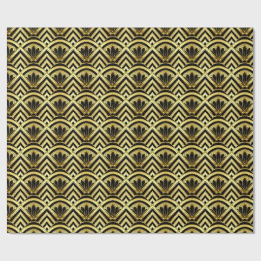 20sギフト用包装紙をとどろくアール・デコ ラッピングペーパー (フラット)