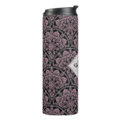 20sパーソナライズされたダスキーバラフローラフロントマンダラ タンブラー (回転左)