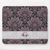 20sパーソナライズされたダスキーバラフローラフロントマンダラ マウスパッド (正面)