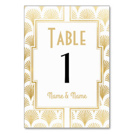 20s結婚式をとどろくGatsbyのテーブル数20年代 テーブルナンバー