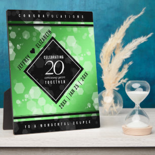 20thエメエレガントラルドの結婚記念日プラーク フォトプラーク