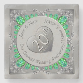 20thエメラルドアニバーサリーストーンコースター ストーンコースター