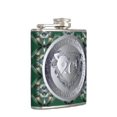 20thエメラルドデザイン結婚ズ記念日メダリオン フラスク (右)