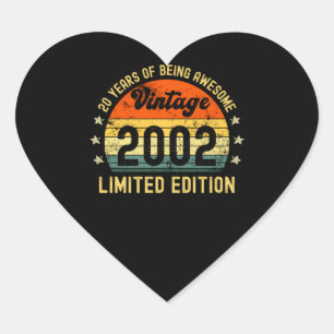 20th誕生日ギフトヴィンテージ2002限定版 ハートシール