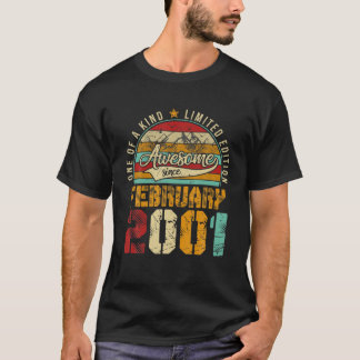 20th誕生日ティー動揺して2001年2月ギフト20 tシャツ