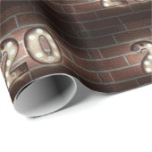 20th誕生日マーキーがレンガで点灯 ラッピングペーパー (ロールコーナー)