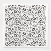 20th Age Random Number Pattern Black/White (正面)