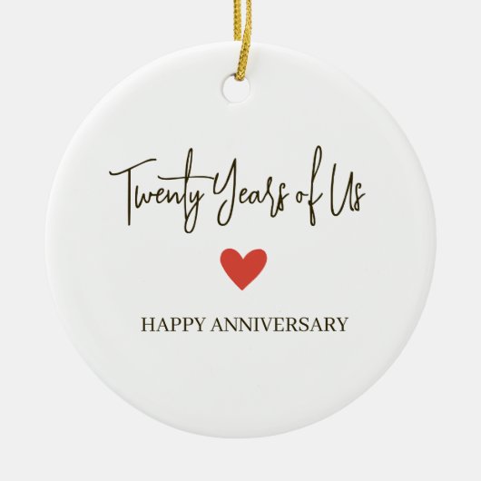 20th Anniversary – Twenty Years of Us セラミックオーナメント (正面)