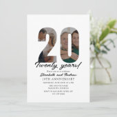 20th Anniversary with Photo Minimalist 招待状 (スタンド正面)