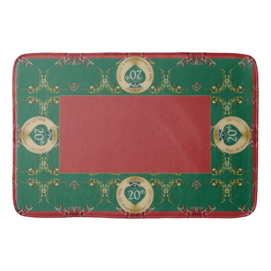 20th/Any結婚's Anniversary Bath Mat バスマット (正面)