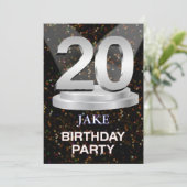 20th Birthday Partyへの招待の追加 招待状 (スタンド正面)