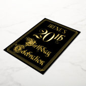 20th Birthday Party – スクリプファンシートと名前をカスタムする 箔招待状 (回転した状態)