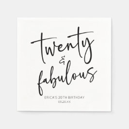 20th Birthday Party スタンダードカクテルナプキン