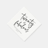 20th Birthday Party スタンダードカクテルナプキン (角)