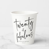 20th Birthday Party 紙コップ (正面)