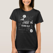 20th Birthday Square Root Math 20 Years Old Bday Tシャツ (正面)