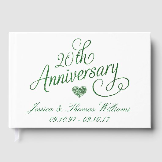 20th Emerald Wedding Anniversary ゲストブック (正面)