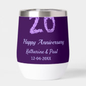 20th happy anniversary追加カップル名date purple (背面)