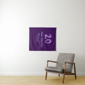 20th happy anniversary追加カップル名date purple タペストリー (インサイチュ(横))