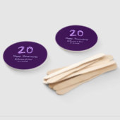 20th happy anniversary追加カップル名date purple ハンドファン (組立なし)