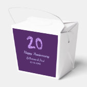 20th happy anniversary追加カップル名date purple フェイバーボックス (裏面サイド)
