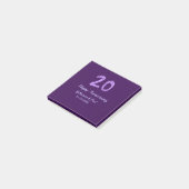 20th happy anniversary追加カップル名date purple ポストイット (アングル)