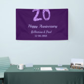 20th happy anniversary追加カップル名date purple 横断幕 (トレードショー)