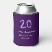 20th happy anniversary追加カップル名date purple 缶クーラー (缶裏面)