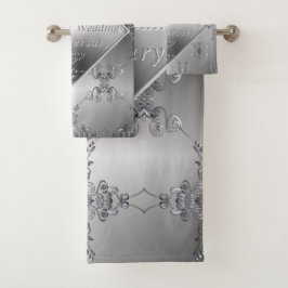 20th Platinum Emerald Anniversary Bath Towel Set バスタオルセット