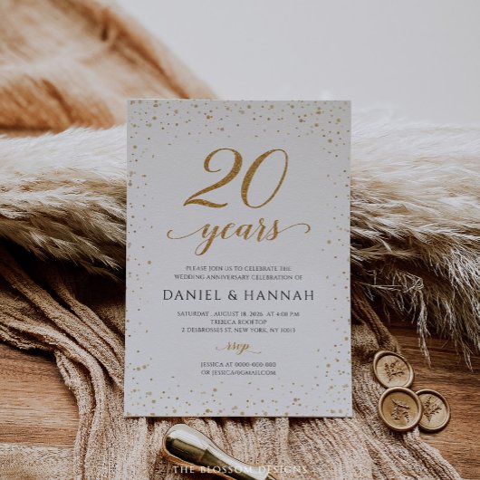 20th Wedding Anniversary Invitation - GAC24c 招待状