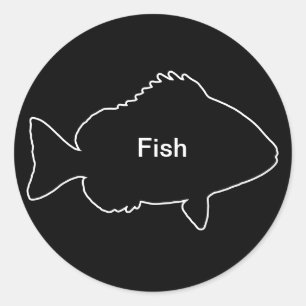 20xシール食品選択魚 ラウンドシール