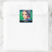 20xブックステッカーラベルあなたの写真と文字 スクエアシール (バッグ)