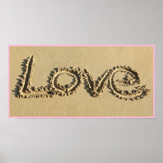 20x10 Love is the Sand Wall Art ポスター (正面)