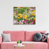 20x16カラフル春の花フル開花 キャンバスプリント (インサイチュ (リビング))
