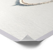 20x16ハートオンビーチウォールアート ポスター (角)